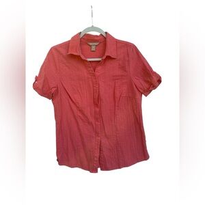 White Stag Coral Button-Down Shirt